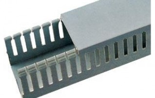 Ranurado Conducto de alambre Color pvc gris cableado ignífugo