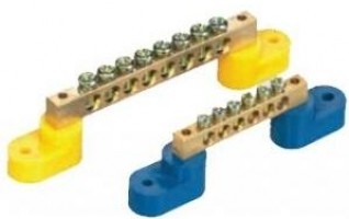 Neutral circuit with yellow blue insulate support brass terminal 007/008