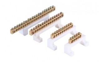 Neutral bar terminal block bridge type neutral line wiring copper row distribution box terminal 5 7 15 household 10 holes