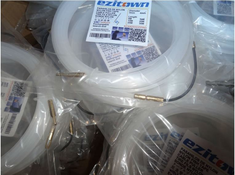 Details about   5m-40m 4mm Nylon Cable Fish Draw Tape Electrical Cable Puller Pulli 