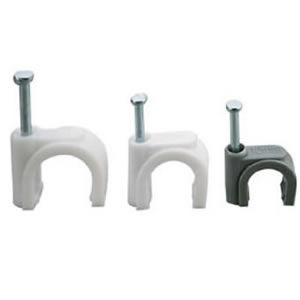 Round Galvanized Nail Cable clips - Distribution board, circuit