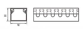 slotted-wire-duct-grey-color-pvc-fireproof-cable-trunking