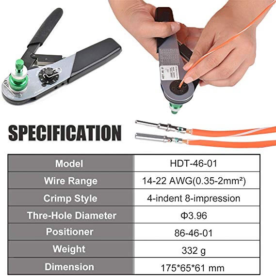 EZTOWN AUTO CONNECTOR crimper - Distribution board, circuit breaker, fish  tape, cable marker,anti vandal switch, Thermostat: ezitown