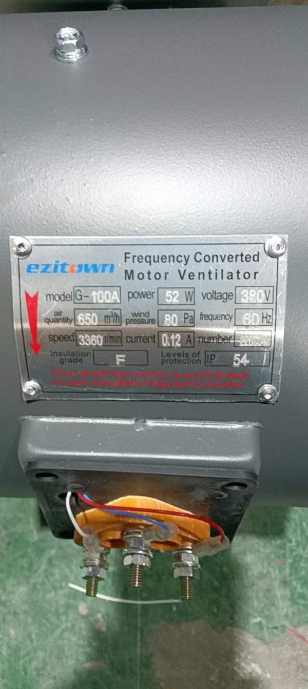 G type Motor Cooling Fan For Frequency Converted Motor - Distribution ...