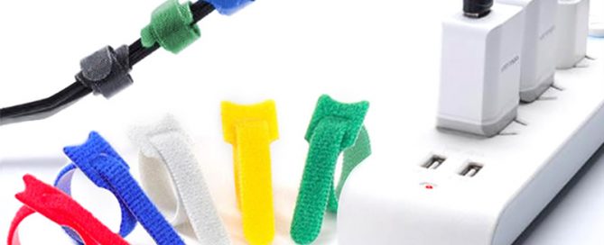 Back to back Velcro cable tie